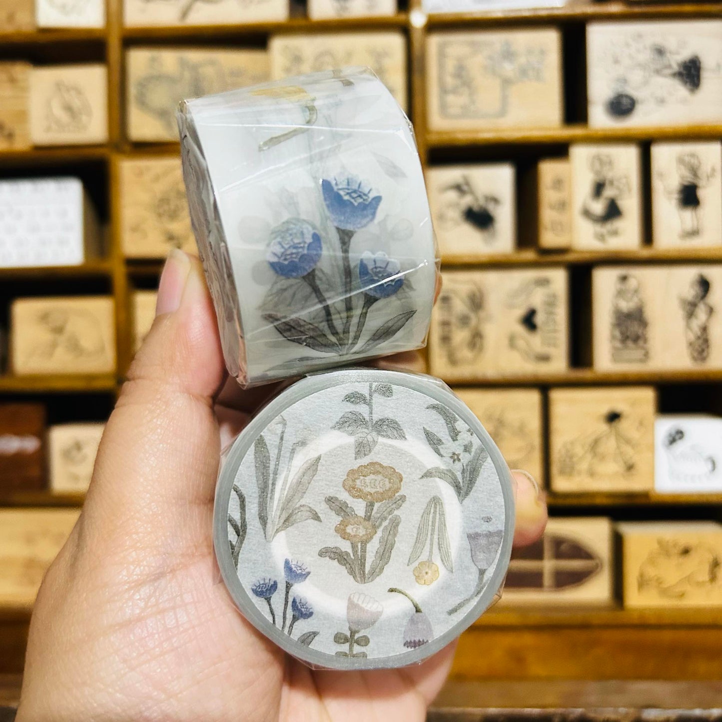 Ivy Snow Flower Flower PET Tape Full Roll and Samples