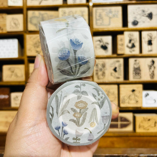 Ivy Snow Flower Flower PET Tape Full Roll and Samples
