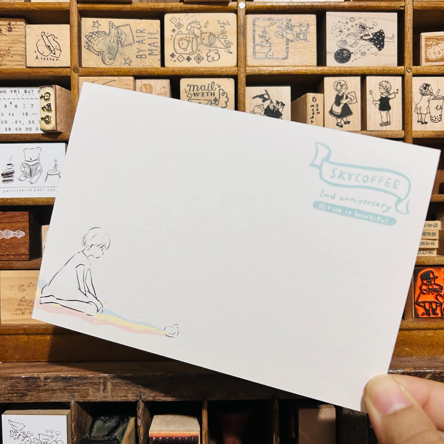 Sky Coffee Big Duck Postcard