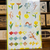 Hello Studio Floral Diary Sticker Sheet