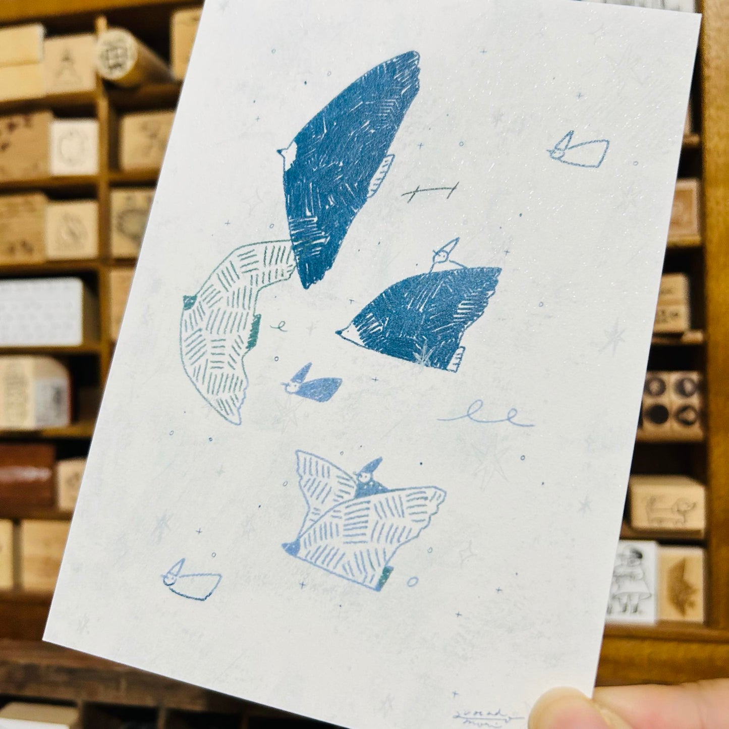 avocadomori Hello Hello Postcard