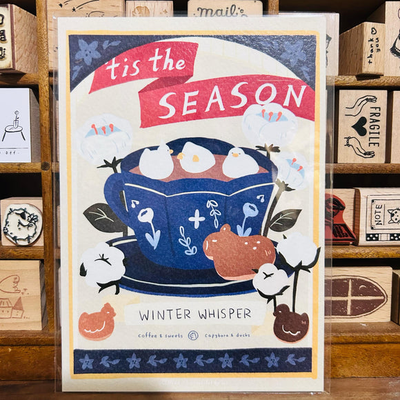 Sky Coffee Tis the Season Postcard