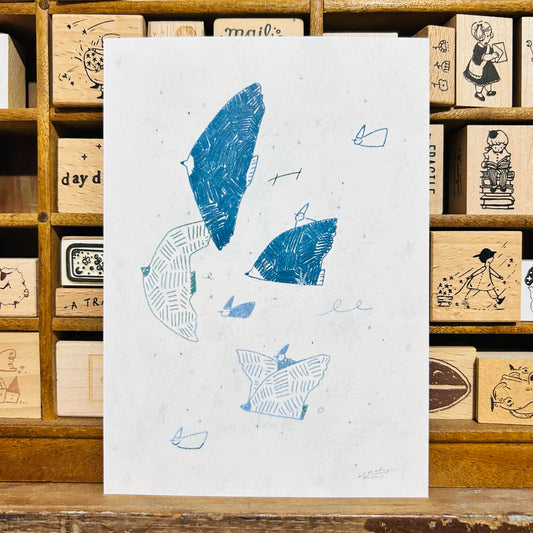 avocadomori Hello Hello Postcard