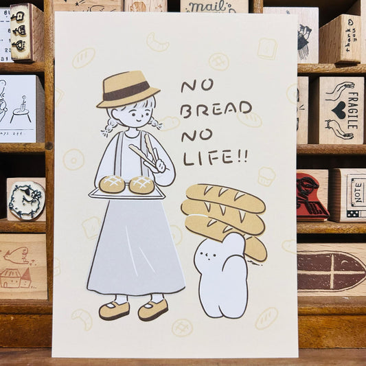 YuYing No Bread No Life Postcard
