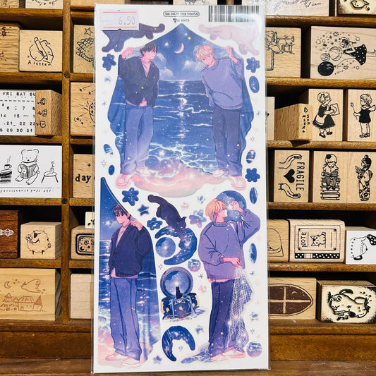 Sik Sik Ocean Night Sticker Sheet