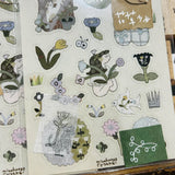 misshoegg Flower Girl Transparent Sticker Sheet