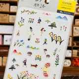 BERG x Pion Bird Trail Transparent Sticker Sheet