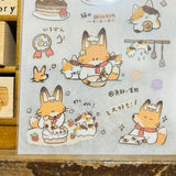 UBEE Fox Bakery Transfer Sticker Sheets