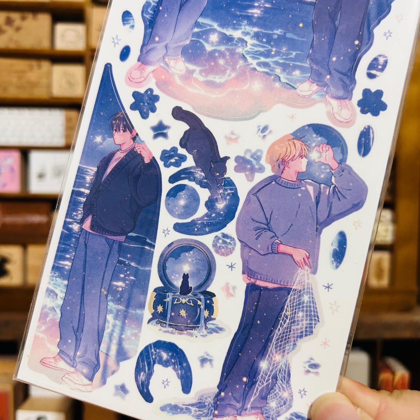 Sik Sik Ocean Night Sticker Sheet