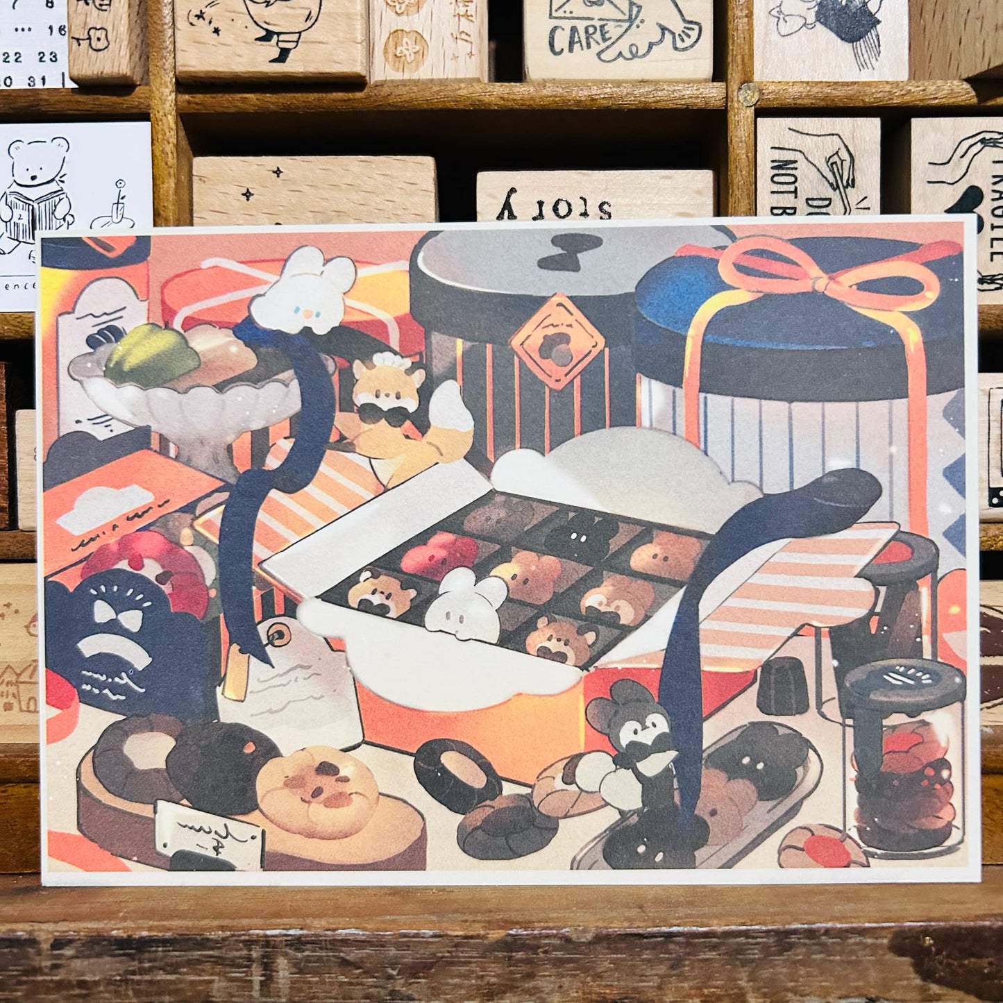 Kitsunebiyori x Bubukai Postcard Set of 6