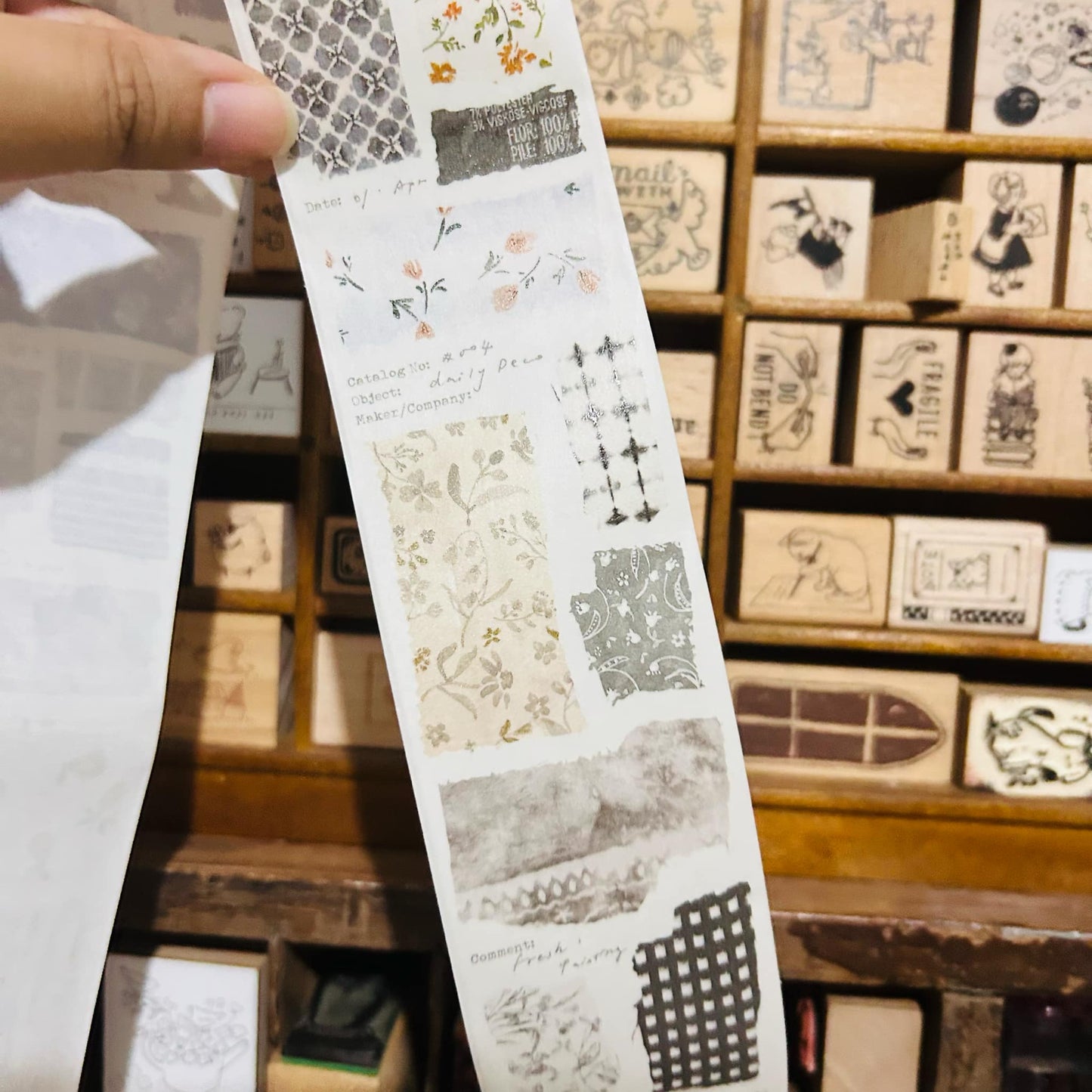 Pion Deco 01 Full Roll and Samples Washi Tape