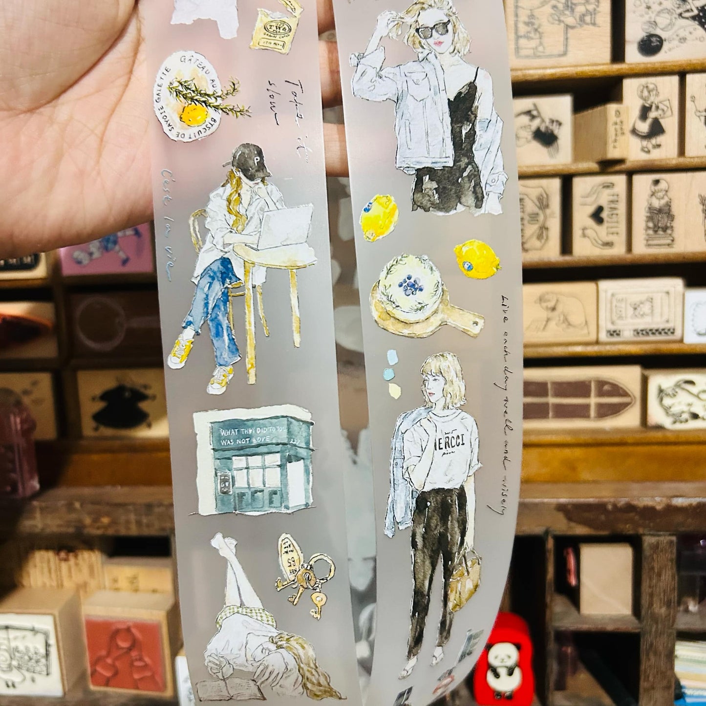 Pion Deco Chill Vol.1 PET Tape Full Roll and Samples