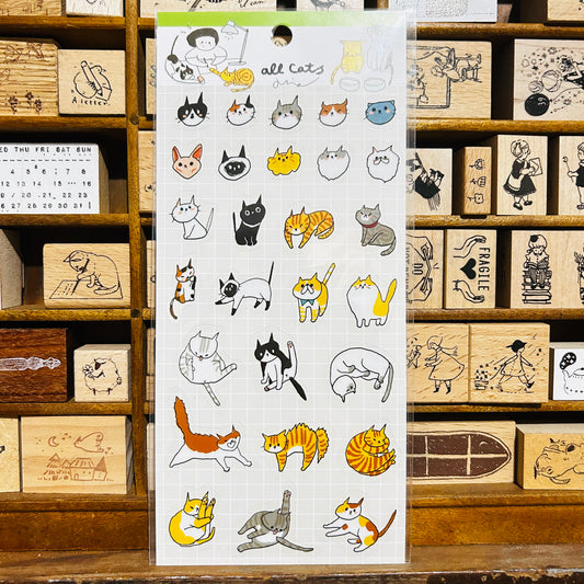 Mia all Cats Transparent Sticker Sheet