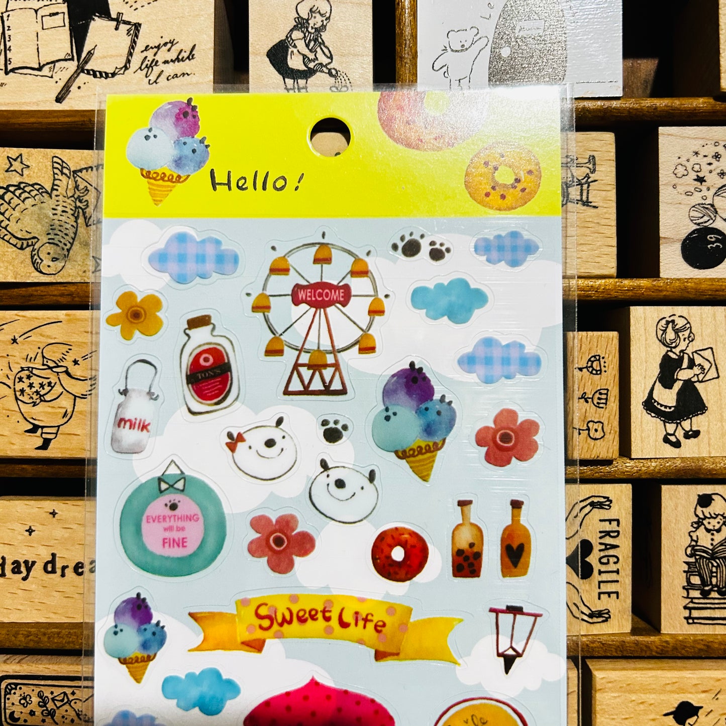 Jan Hsuan's Illustration Hello! Carnival Sticker Sheet