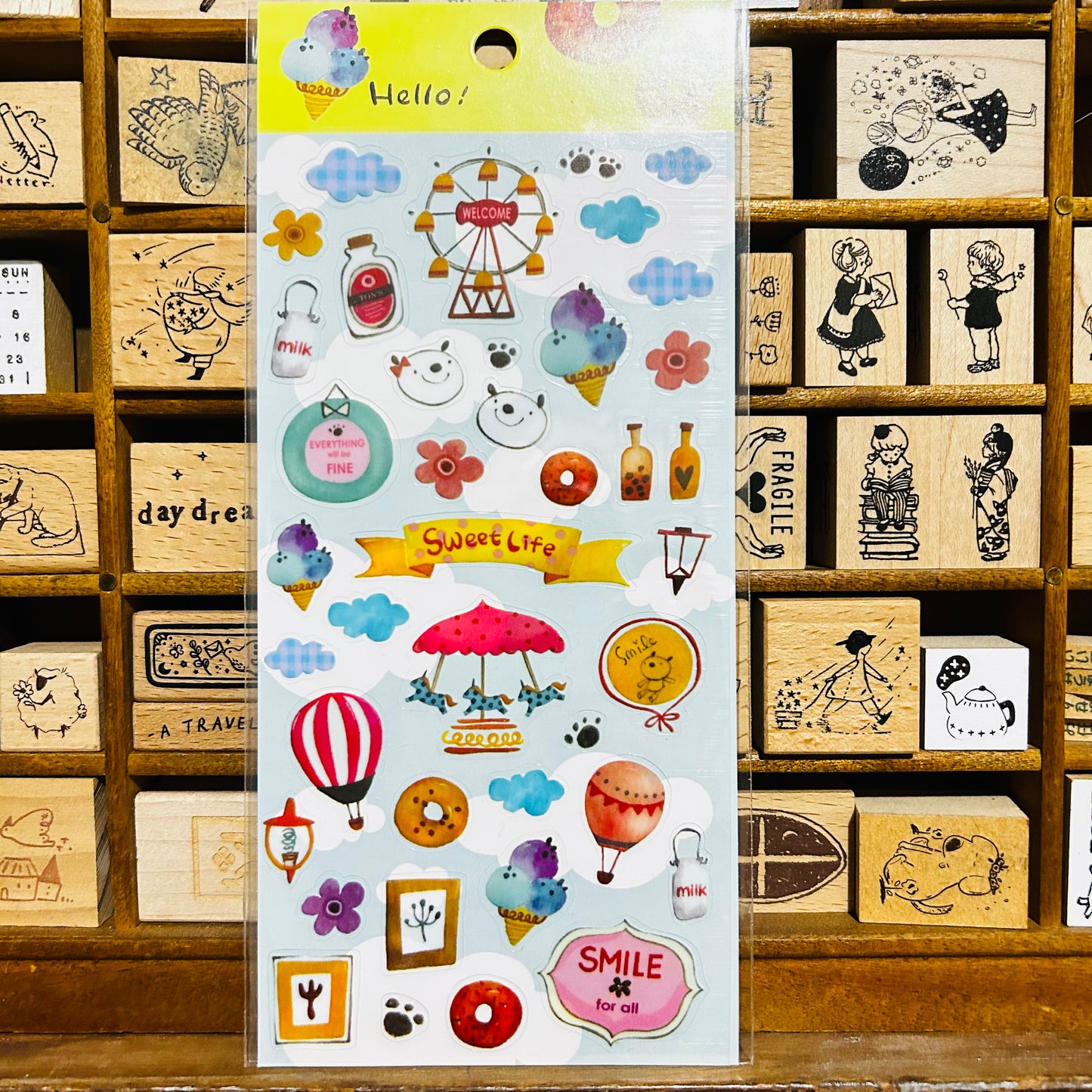Jan Hsuan's Illustration Hello! Carnival Sticker Sheet