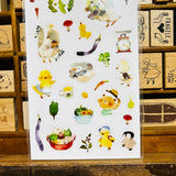 Liang Feng Watercolor Quack! Transparent Sticker Sheet