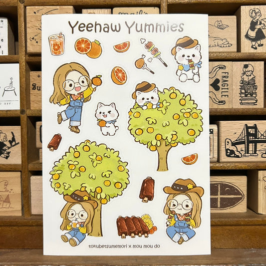 Tokubetsumemori x mou mou do Yeehaw Yummies Sticker