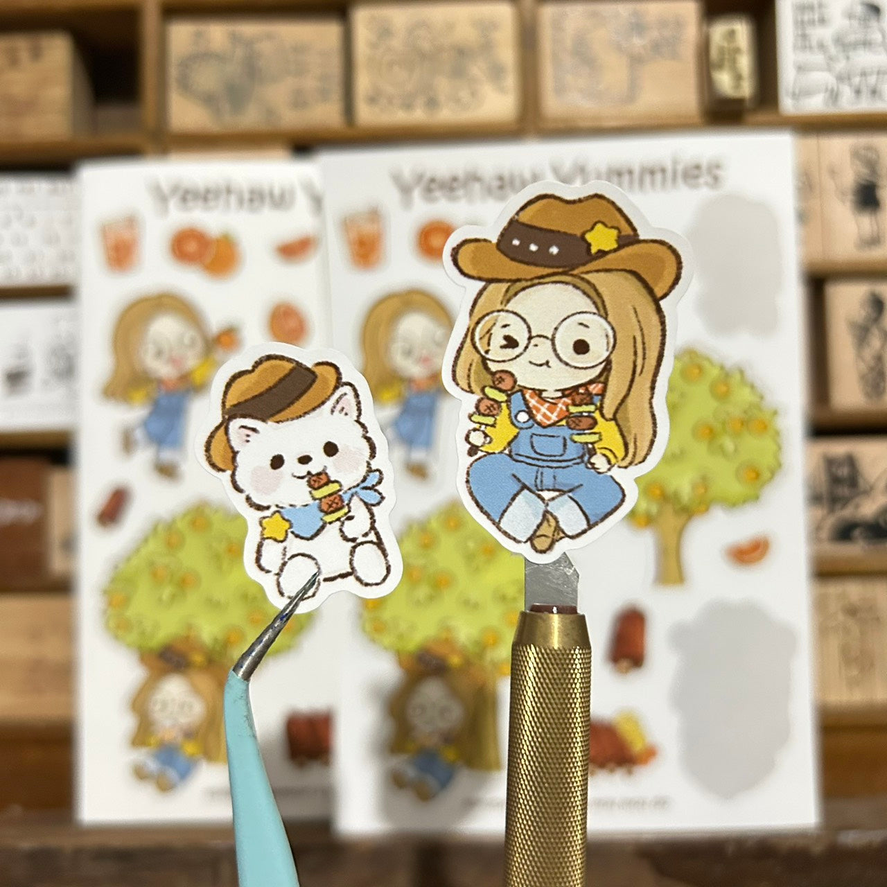 Tokubetsumemori x mou mou do Yeehaw Yummies Sticker