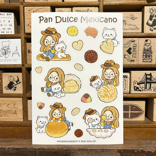Tokubetsumemori x mou mou do Pan Dulce Mexicano Sticker