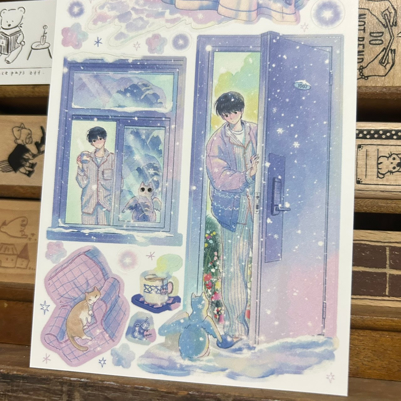 Sik Sik Snow Dream Sticker Sheet