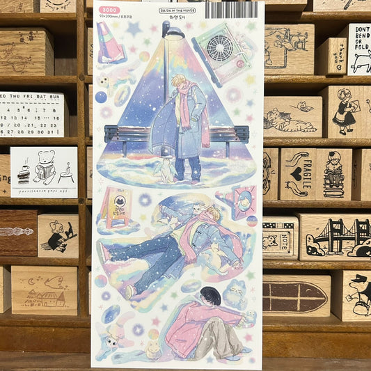 Sik Sik Aurora Snow Sticker Sheet