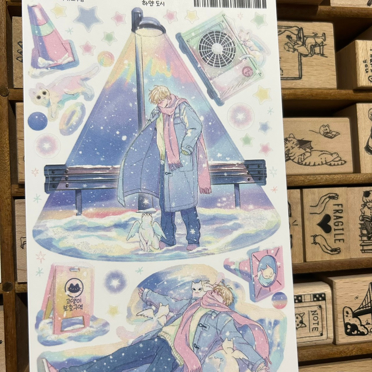 Sik Sik Aurora Snow Sticker Sheet