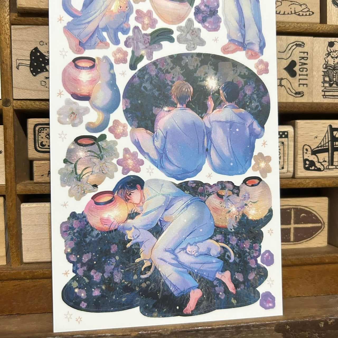 Sik Sik Night Lantern Sticker Sheet