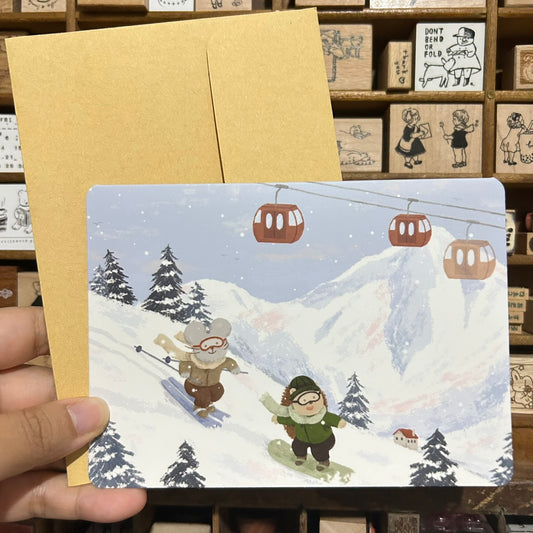 Mandie and Friends Happy Holidays Card