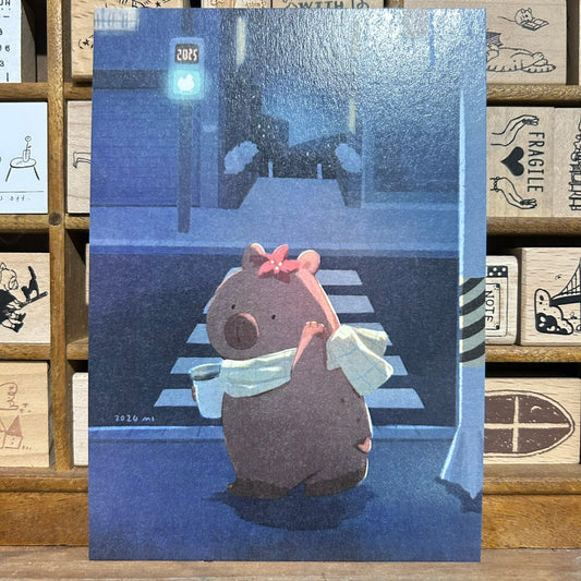 Sky Coffee Bye Bye Postcard