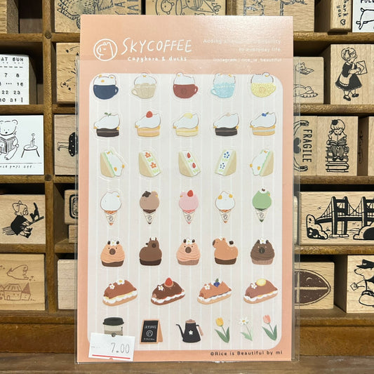 Sky Coffee Sticker Sheet C