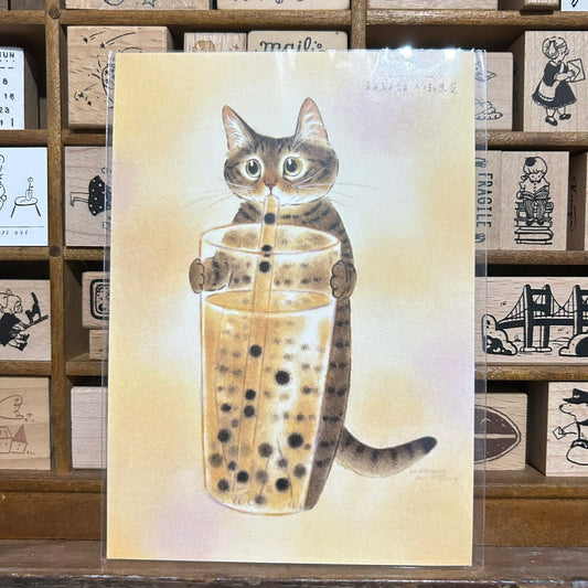 Davidcookslove Bubble Tea Postcard