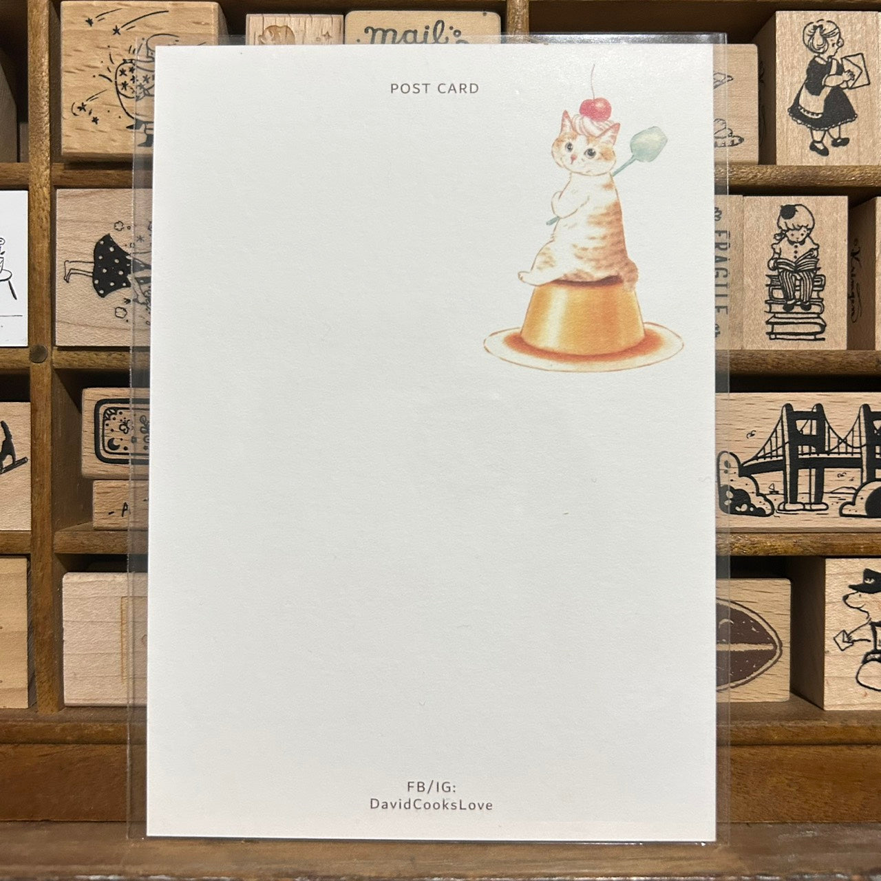 Davidcookslove Pudding Postcard