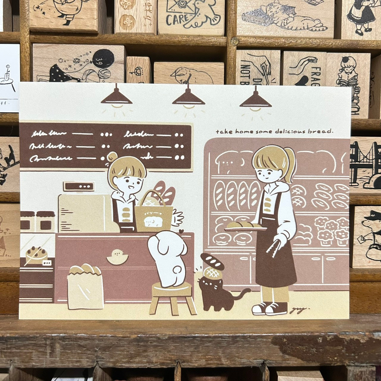YuYing Bread Shop Postcard