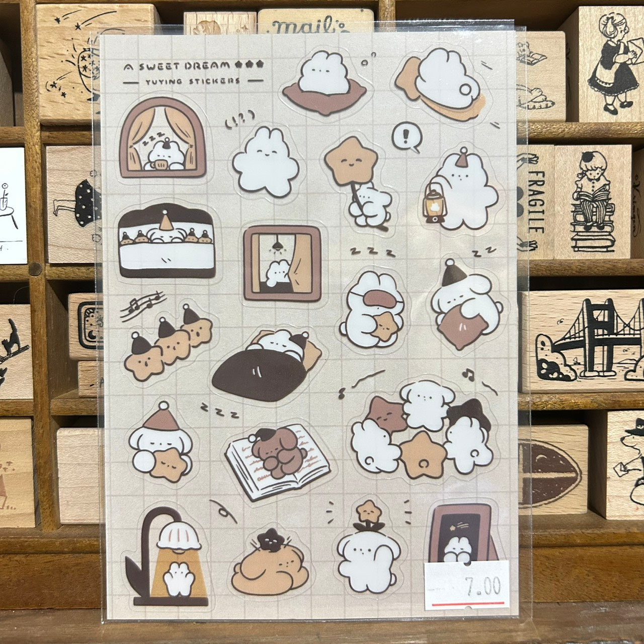 YuYing Coffee Sweet Dream Transparent Sticker Sheet