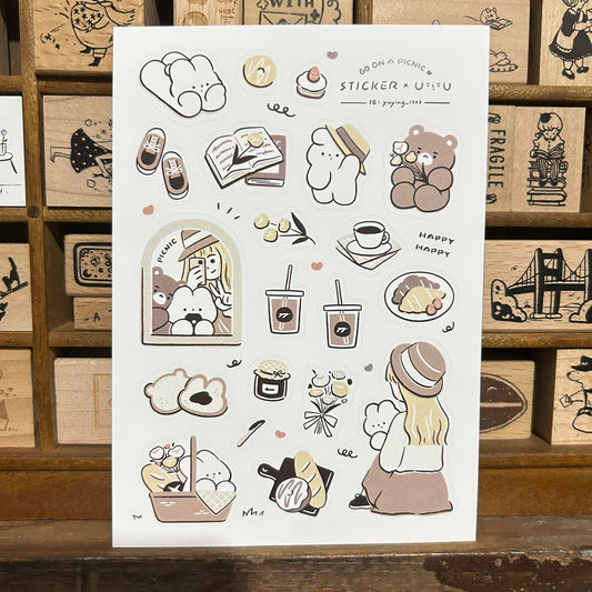 YuYing Go on a Picnic Sticker Sheet