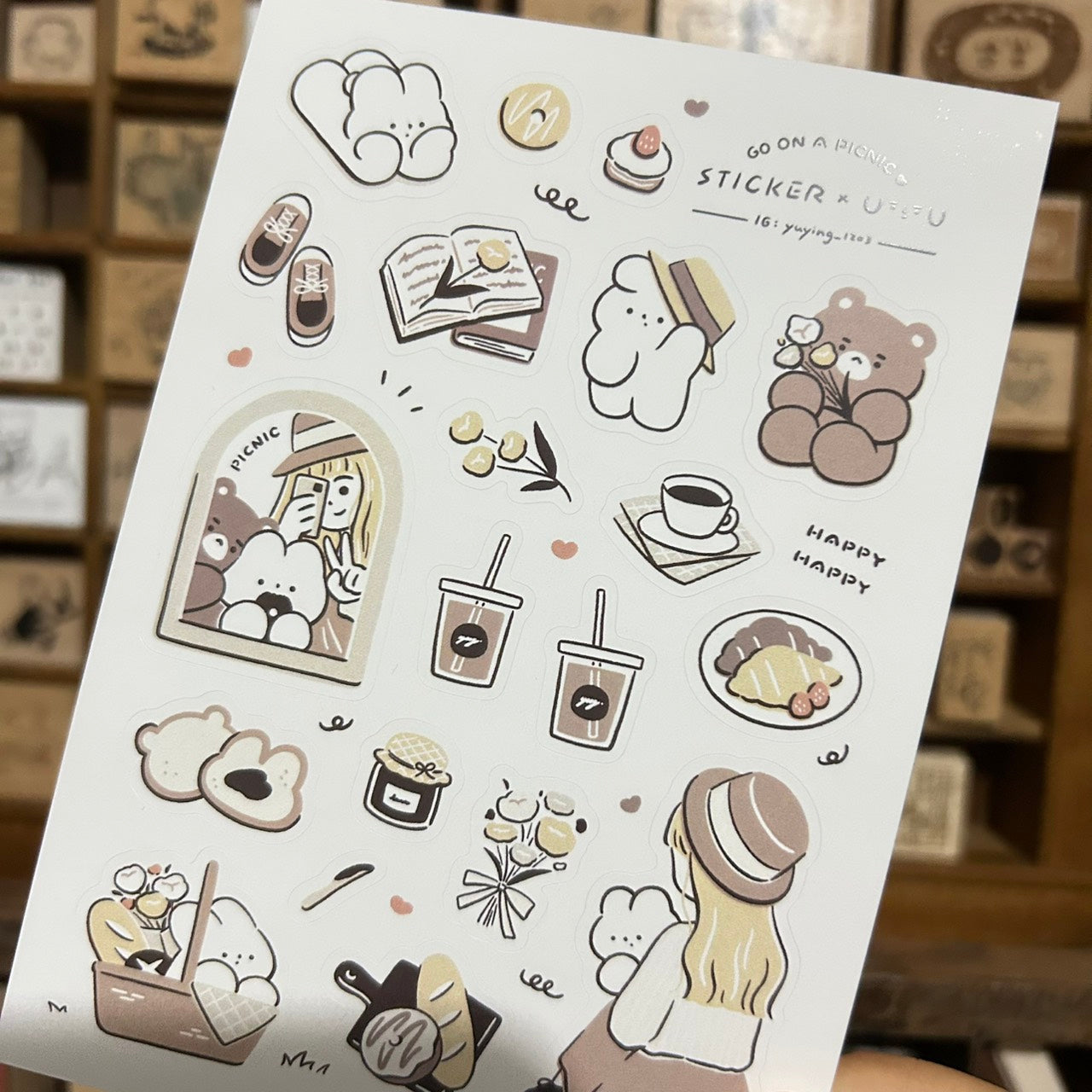 YuYing Go on a Picnic Sticker Sheet
