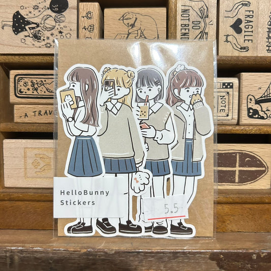 YuYing School Girls Sticker Flake Pack