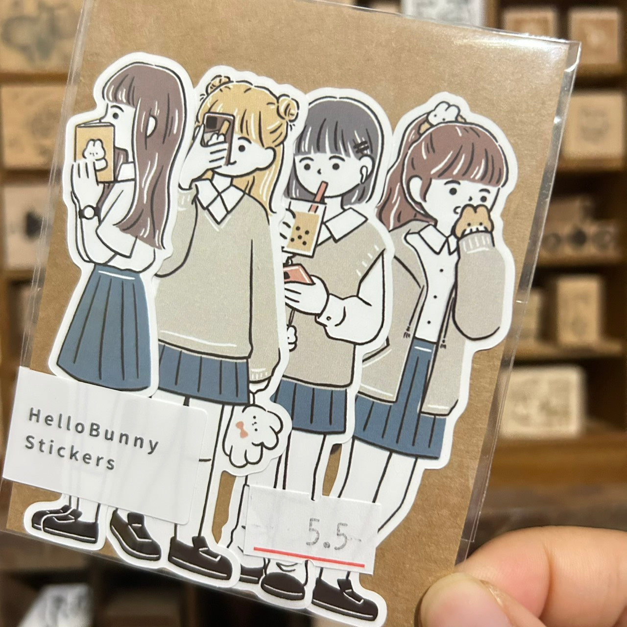 YuYing School Girls Sticker Flake Pack