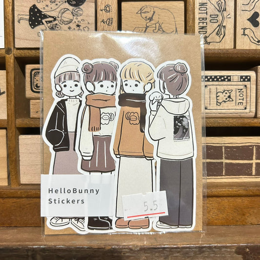 YuYing Fall Girls Sticker Flake Pack