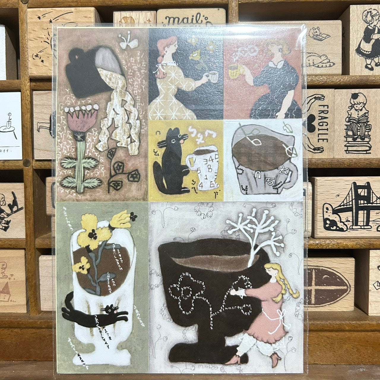 misshoegg Cups and Mug Sticker Sheet