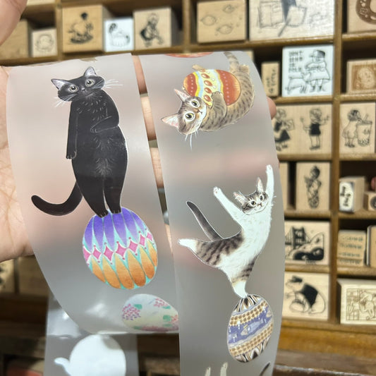 Davidcookslove Cat and Eggs PET Tape and Samples