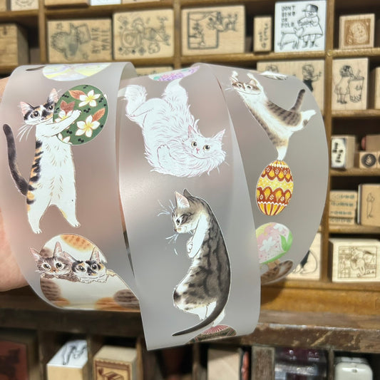 Davidcookslove Cat and Eggs PET Tape and Samples