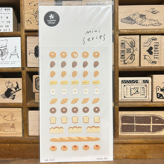 Suatelier mini series Bakery Sticker Sheet
