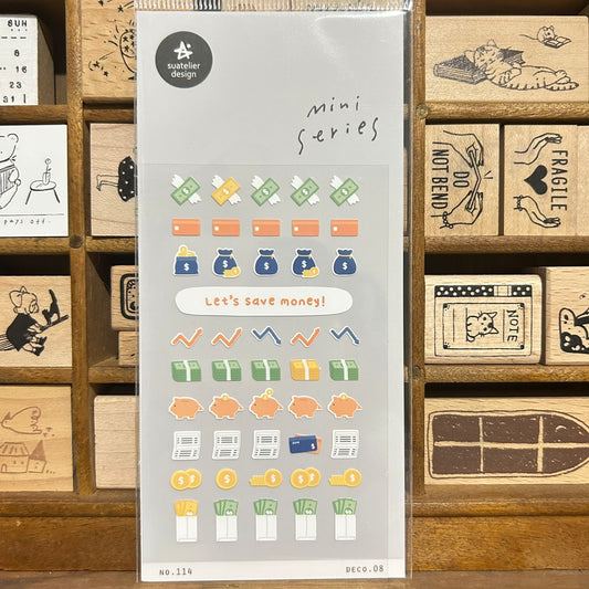 Suatelier mini series Banking Sticker Sheet
