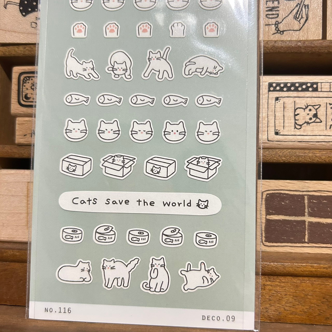 Suatelier mini series Cat Sticker Sheet