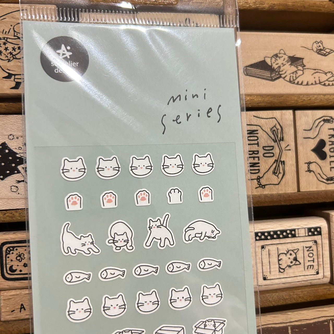Suatelier mini series Cat Sticker Sheet