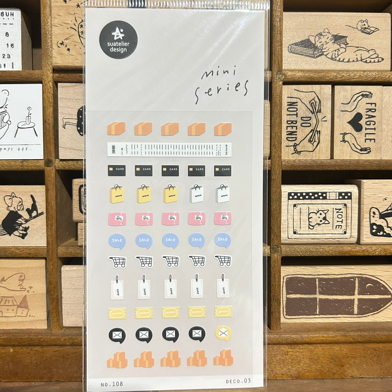 Suatelier mini series Shopping Sticker Sheet