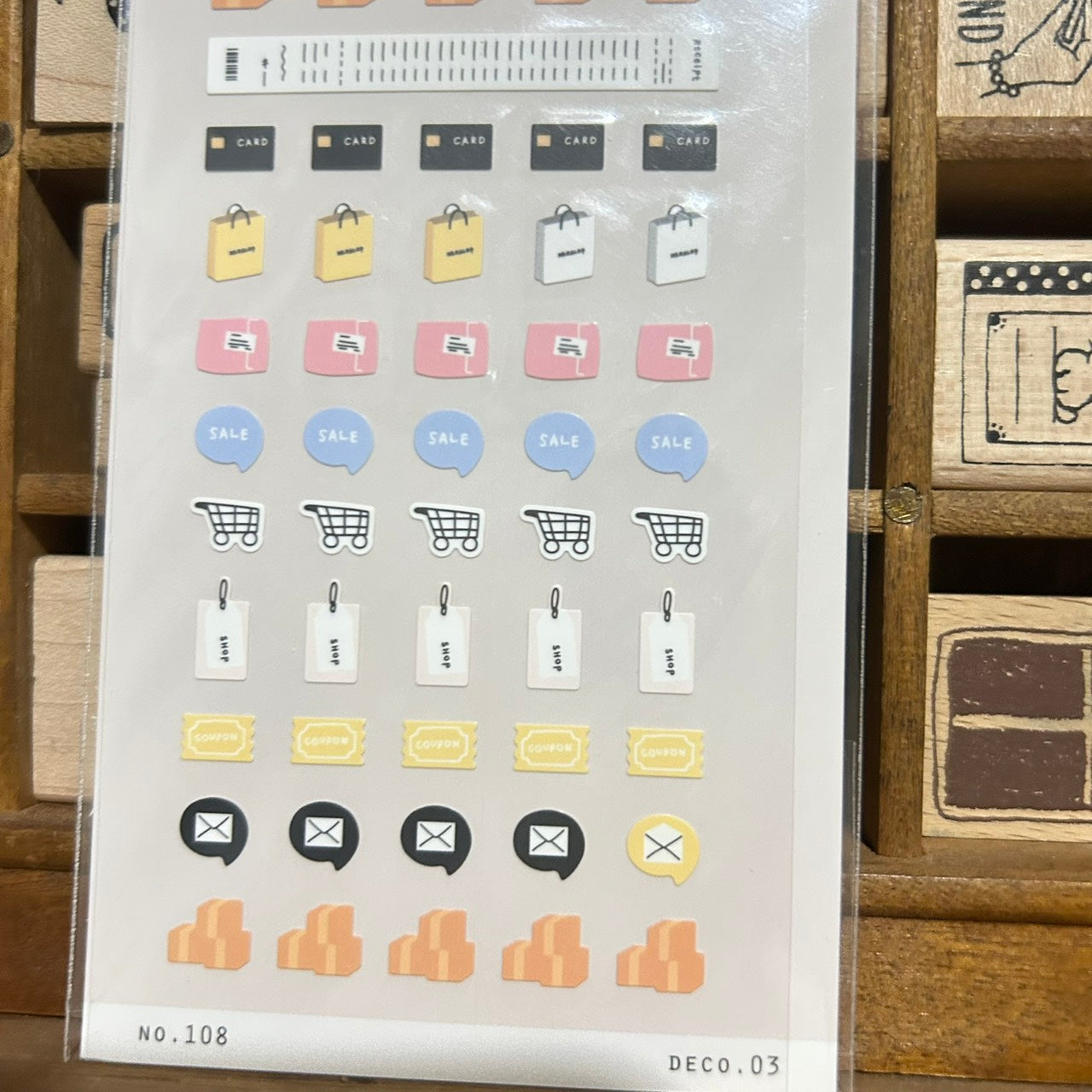 Suatelier mini series Shopping Sticker Sheet