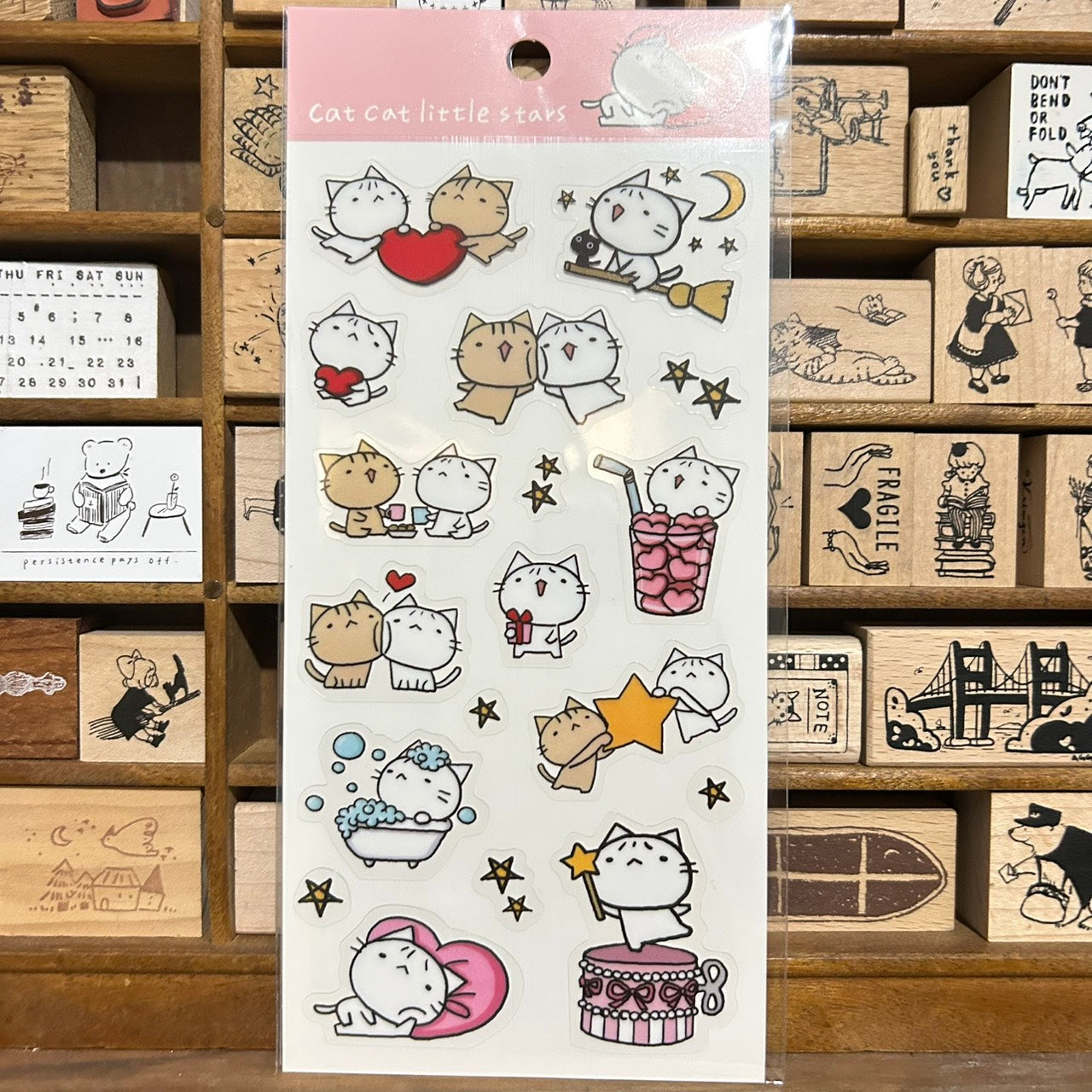 CAT CAT Love Life Transparent Sticker Sheet