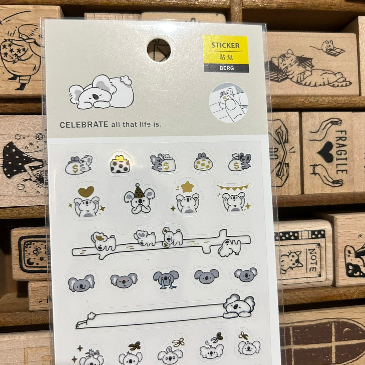 BERG mini Koala Sticker Sheet